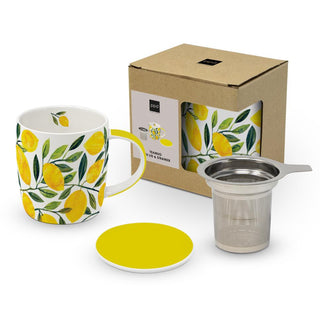 Tracey's Citronella • Tea Mug with Lid & Strainer