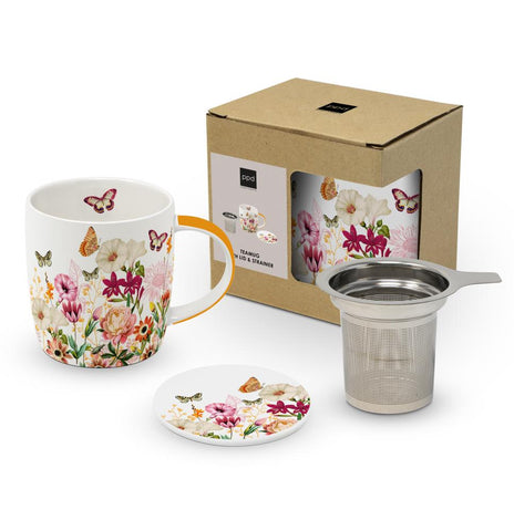 Illusion • Tea Mug with Lid & Strainer