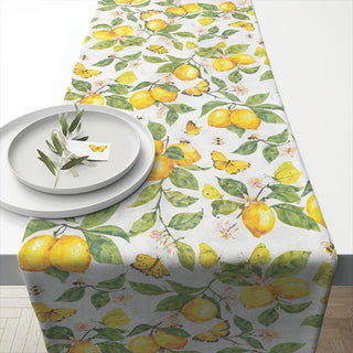 Fresh Lemons, white • Table Runner