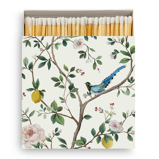 Blossom Chinoiserie, cream • Square-Boxed Matches