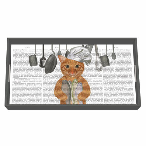 Cat Chef • Wood Vanity Tray