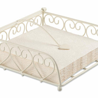 Branch, medium cream • Metal Napkin Caddy (L)