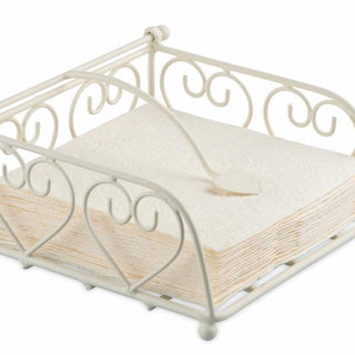 Branch, medium cream • Metal Napkin Caddy (B)