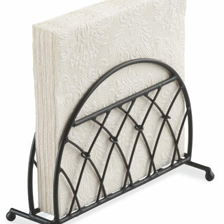 Lattice, black • Metal Napkin Holder