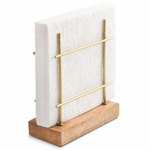 Standing Figure, gold • Metal Napkin Holder