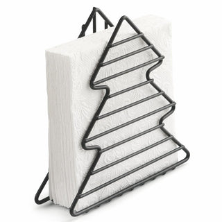 Xmas Tree, black • Metal Napkin Holder