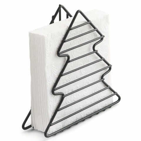 Xmas Tree, black • Metal Napkin Holder