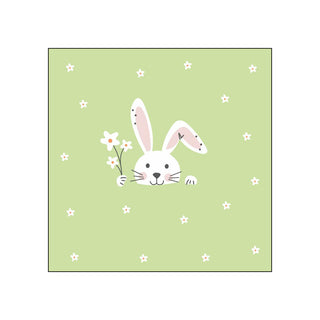 Hello Easter, green • Beverage Napkins