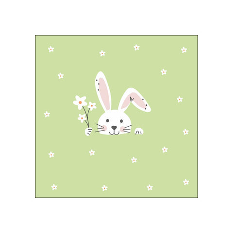 Hello Easter, green • Beverage Napkins