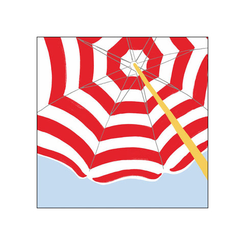 Beach Umbrella, red • Beverage Napkins