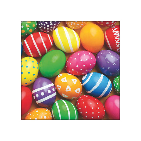 Painted Easter Eggs • Beverage Napkins