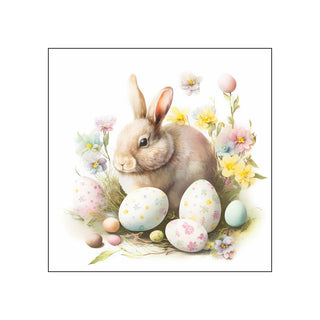 Bunny & Eggs • Beverage Napkins
