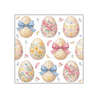 Decorated Easter Eggs • Beverage Napkins