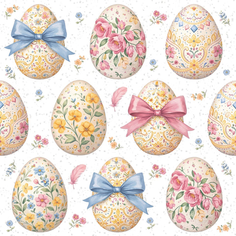 Decorated Easter Eggs • Lunch Napkins