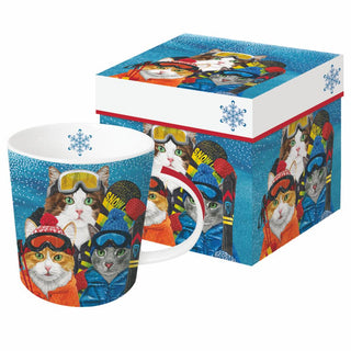 Ski Cats • Mug, gift-boxed