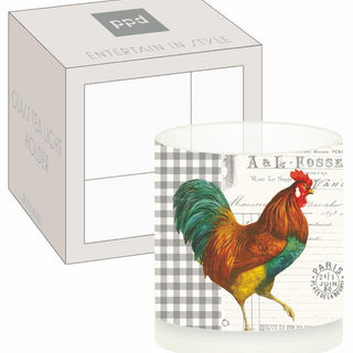 French Rooster • Boxed Tea Light Holder