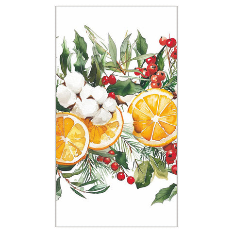 Winter Oranges • Guest Towels