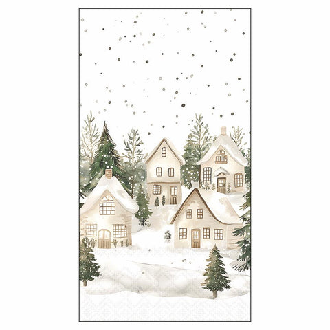 Snowy Houses • Guest Towels