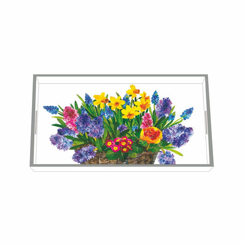Spring Basket Wood Vanity Tray