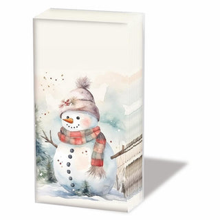 Snowman in Nature • Pocket Tissues