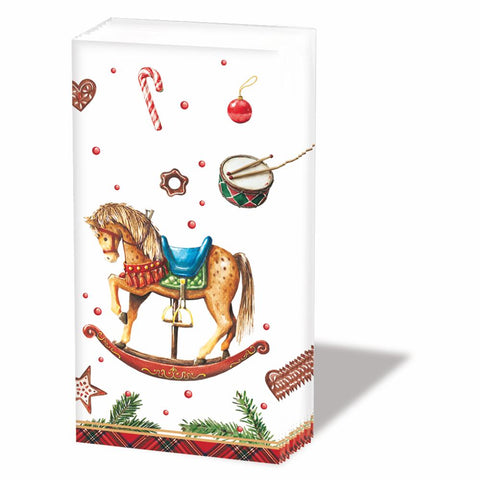 Classic Rocking Horse, white • Pocket Tissues