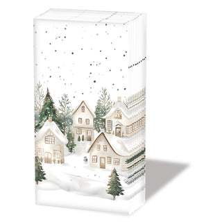 Snowy Houses • Pocket Tissue