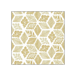 Pure Leaves, gold • Beverage Napkins