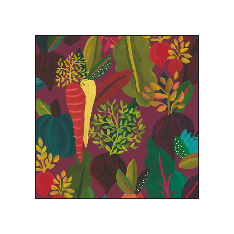 Vegetable Collage • Beverage Napkins