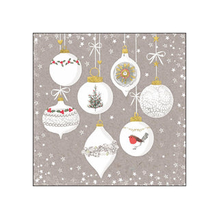 Ornaments and Snow • Beverage Napkins