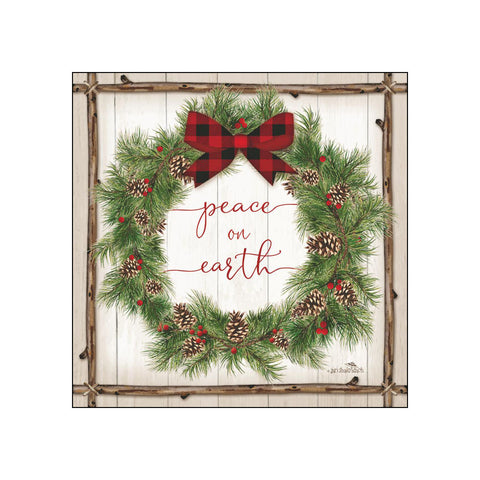 Rustic Wreath • Beverage Napkins