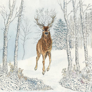 Cerf Hiver • Beverage Napkin