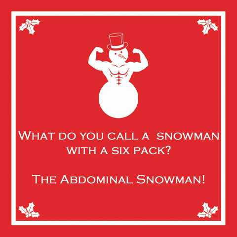 Abdominal Snowman Beverage Napkins