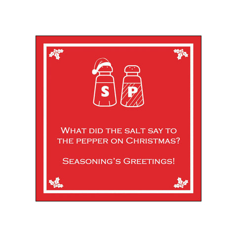 Seasoning's Greetings • Beverage Napkins