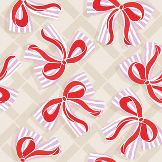 Bows, taupe • Beverage Napkin