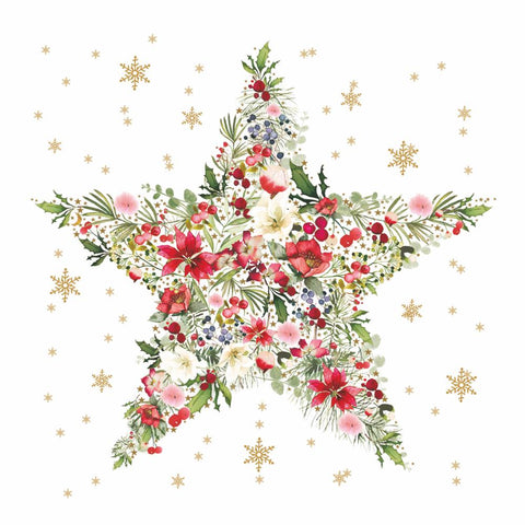 Beautiful Christmas Star • Beverage Napkins