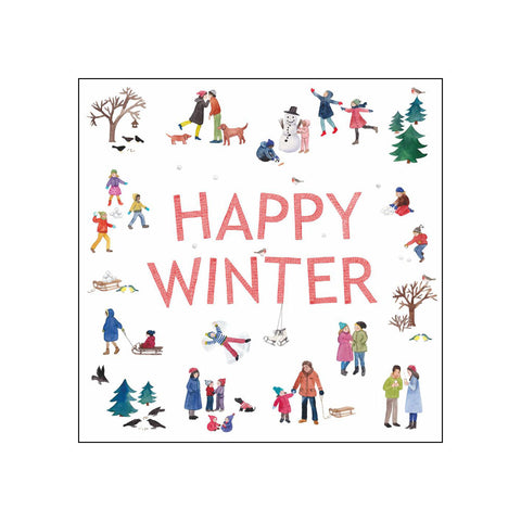 Happy Winter • Beverage Napkins