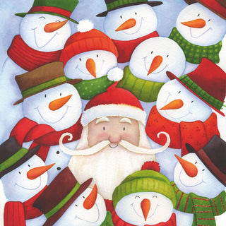 Santa`s Circle • Beverage Napkin