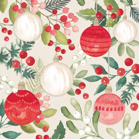 Merry Ornaments • Beverage Napkin