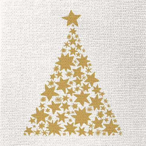 Tree on Canvas, white • Embossed Beverage Napkins