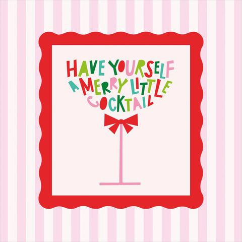 Merry Cocktail • Beverage Napkin