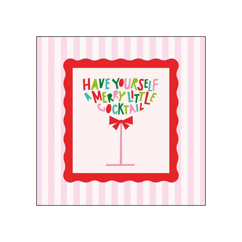 Merry Cocktail • Beverage Napkins
