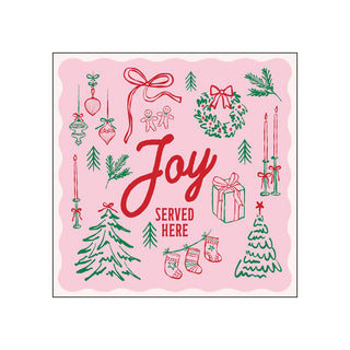 Joy Served Here • Beverage Napkins