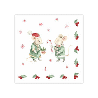 Winter Mice • Beverage Napkins