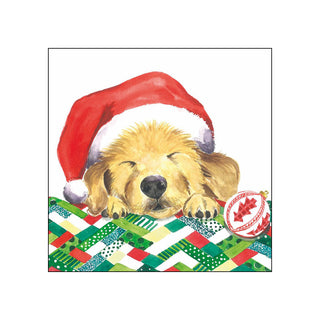 Christmas Puppy • Beverage Napkins