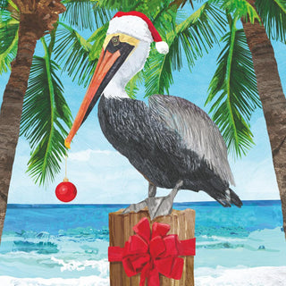 Pelican Yuletide • Beverage Napkin