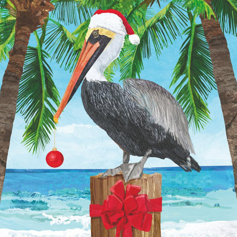Pelican Yuletide • Beverage Napkin