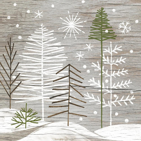 Trees on Wood • Beverage Napkins
