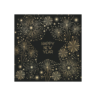 Golden New Year • Beverage Napkins