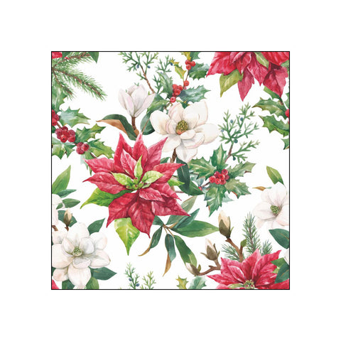 Christmas Florals • Beverage Napkins