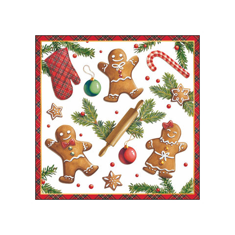 Gingerbread Cookies • Beverage Napkins